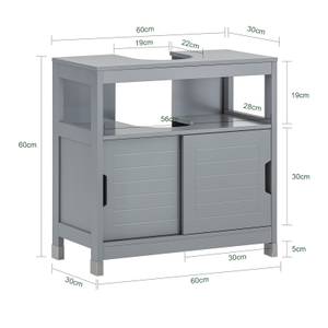 Meuble sous lavabo FRG128-II-SG 60 x 60 x 30 cm