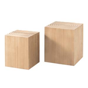 Satztisch 2Set DCV081101,2er Set Massivholz - 40 x 46 x 40 cm