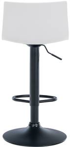 Tabouret de bar Branford Lot de 2 Blanc - Matière plastique