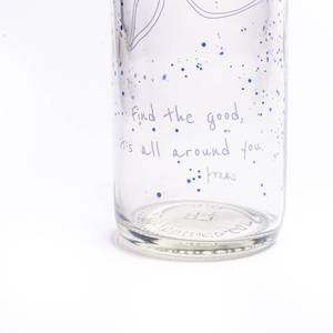 Bouteille 700ml Find The Good -  CARRY B Blanc - Verre - 8 x 30 x 8 cm