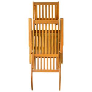 Chaise longue (lot de 2) 3120438 Marron - Bois massif - Bois/Imitation - 55 x 72 x 168 cm