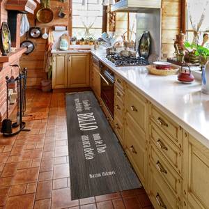 Küchenläufer Braun - Textil - 140 x 1 x 52 cm
