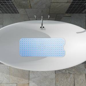 Tapis de bain Bath mat Bath mat non slip Bleu clair