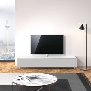 TV-Lowboard Just.Lima mit TV-Halterung Grau - Weiß - Breite: 200 cm