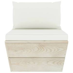 Mobilier de jardin (lot de 8) 3016490-19 Blanc - Bois manufacturé - Bois/Imitation - 60 x 30 x 60 cm