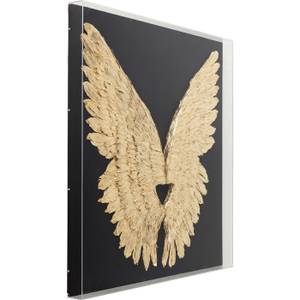 Wandschmuck Wings Schwarz - Kunststoff - 120 x 120 x 8 cm