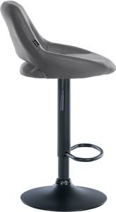 Tabouret de bar Milet Gris - Noir