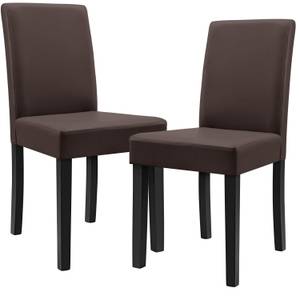 Lot de 2 Chaises Den Haag Bois Massif Marron