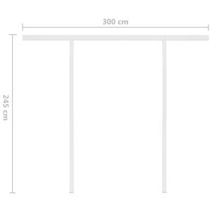 Auvent rétractable 3006684-2 250 x 300 cm