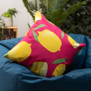 Fruit Outdoor-Kissen, 2pk Pink - Gelb - Kunststoff - 43 x 11 x 11 cm