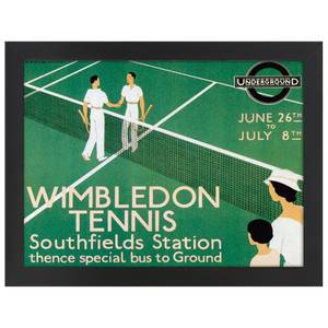 Bilderrahmen Poster 1933 Wimbledon Schwarz