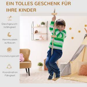 Kinder Kletterseil 344-044 Braun - Kunststoff - 11 x 200 x 11 cm