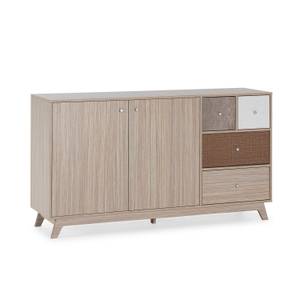 Buffet Maia 2 portes 4 tiroirs Bois manufacturé - 150 x 85 x 40 cm