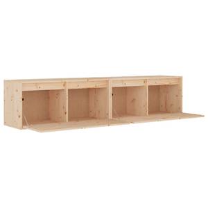 Wandschrank 3013352-2 (2er Set) Braun - Massivholz - Holzart/Dekor - 80 x 35 x 30 cm