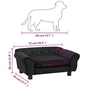 Hundesofa 3007445 Schwarz