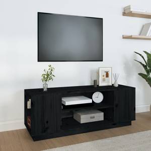 TV-Schrank D948 Schwarz - Massivholz - 35 x 41 x 110 cm