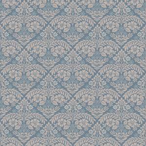 Vliestapete Margam Blau - Papier - Kunststoff - Textil - 52 x 52 x 1000 cm