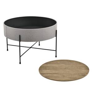 Table Basse Tauranga Gris - Métal - 60 x 40 x 60 cm