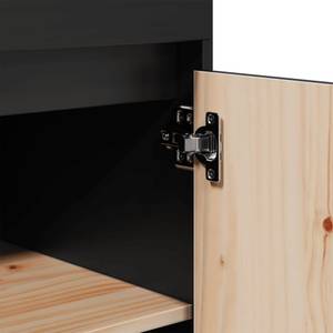 Highboard DE2398 Schwarz - Massivholz - 40 x 117 x 60 cm