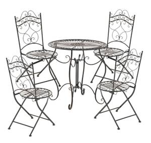 Chaises de jardin Kiran Lot de 2 Bronze