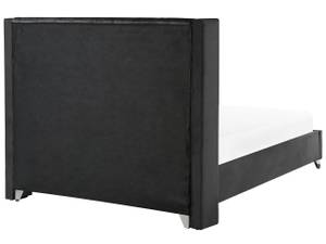 Doppelbett LUBBON Schwarz - Silber - 209 x 142 x 215 cm