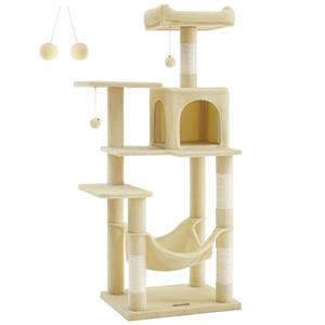 Kratzbaum Colin Beige - Holzwerkstoff - 45 x 143 x 55 cm