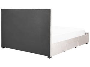 Doppelbett LIEVIN Beige - 4 Bettkästen - Mit Bettkasten