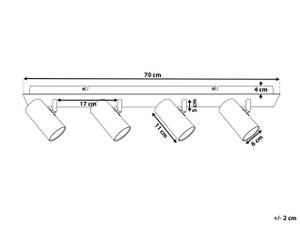 Plafonnier ROSETTA Nb d'ampoules : 4