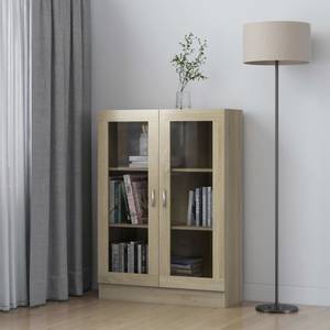 Vitrinenschrank 3005130-1 Eiche Sonoma Dekor - Höhe: 115 cm