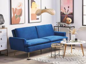 Schlafsofa VETTRE Blau - Gold - Marineblau