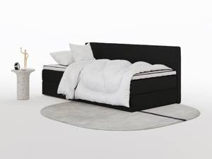 Boxspringbett MITTO CONTI SOLO Schwarz - Breite: 90 cm - H4