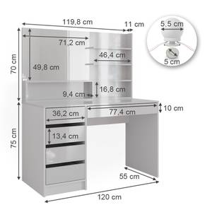 Schminktisch Sherry 41292 120 x 55 cm