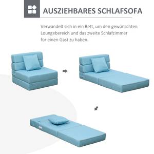 Schlafsessel 839-027BU Blau - Holzwerkstoff - 70 x 61 x 70 cm