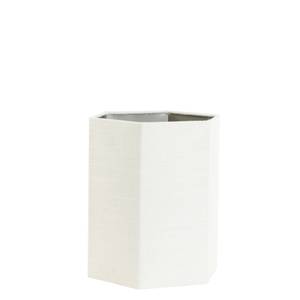 Lampenschirm Savernu - Crème Weiß - Textil - 30 x 35 x 30 cm
