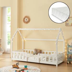 Lit d'enfant Sisimiut avec Matelas Blanc - 206 x 140 x 96 cm