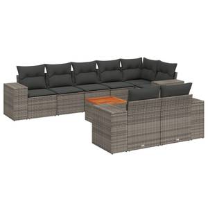 Gartensitzgruppe K2145(9-tlg) Grau - Massivholz - 69 x 62 x 62 cm