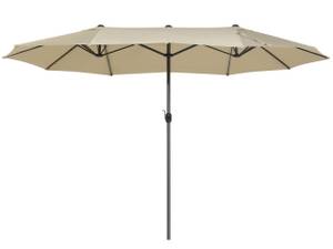 Parasol droit SIBILLA Beige - Taupe