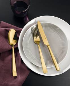 Besteckset Flat 24-teilig Gold - Anzahl Teile im Set: 24