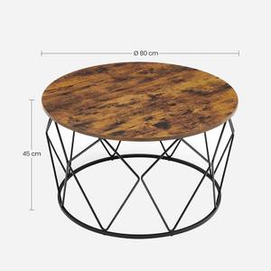 Couchtisch Beistelltisch Braun - Holzwerkstoff - 80 x 45 x 80 cm