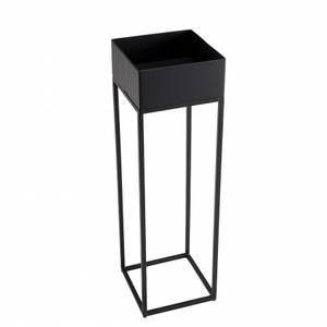 Sellette carrée / porte plantes MM noire Noir - Métal - 18 x 60 x 18 cm