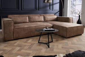 Ecksofa BOSSA NOVA Braun - Taupe - Textil