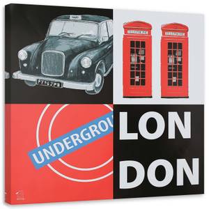 | London Leinwandbilder Collage kaufen home24 Red