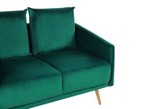 2-Sitzer Sofa MAURA Smaragdgrün - Gold - Grün