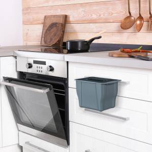 Biomülleimer Küche 5 l grau Grau - Kunststoff - 25 x 18 x 19 cm