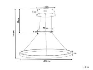 Lampe suspension TANO Doré - Métal - 50 x 104 x 50 cm