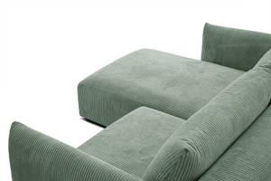 3-Sitzer Ecksofa Tauer Mint - Ecke davorstehend links