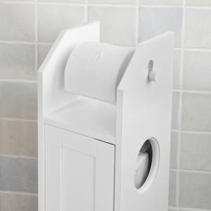 Combiné Wc 2en1, Brosse Wc Et Dérouleur Papier Toilette, Bois Et