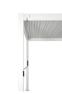 Weide Aluminium Pavillon weiss  3x6 M Grau - Metall - 600 x 250 x 300 cm