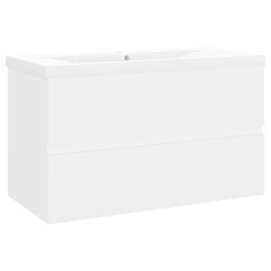 Meuble lavabo avec bassin 3007833-3 Blanc - Largeur : 80 cm