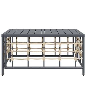 Gartentisch DE560 Grau - Rattan - 70 x 70 x 70 cm